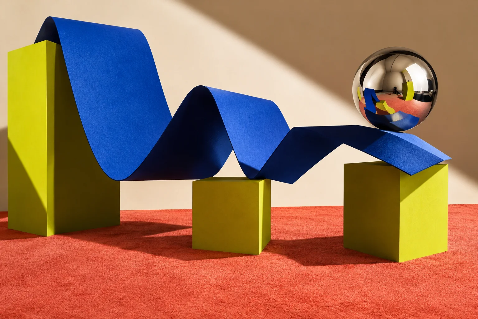 An expressive paper campaign from Jules’s fictional creative portfolio